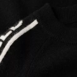 Karl Lagerfeld logo-sleeve cashmere sweatshirt