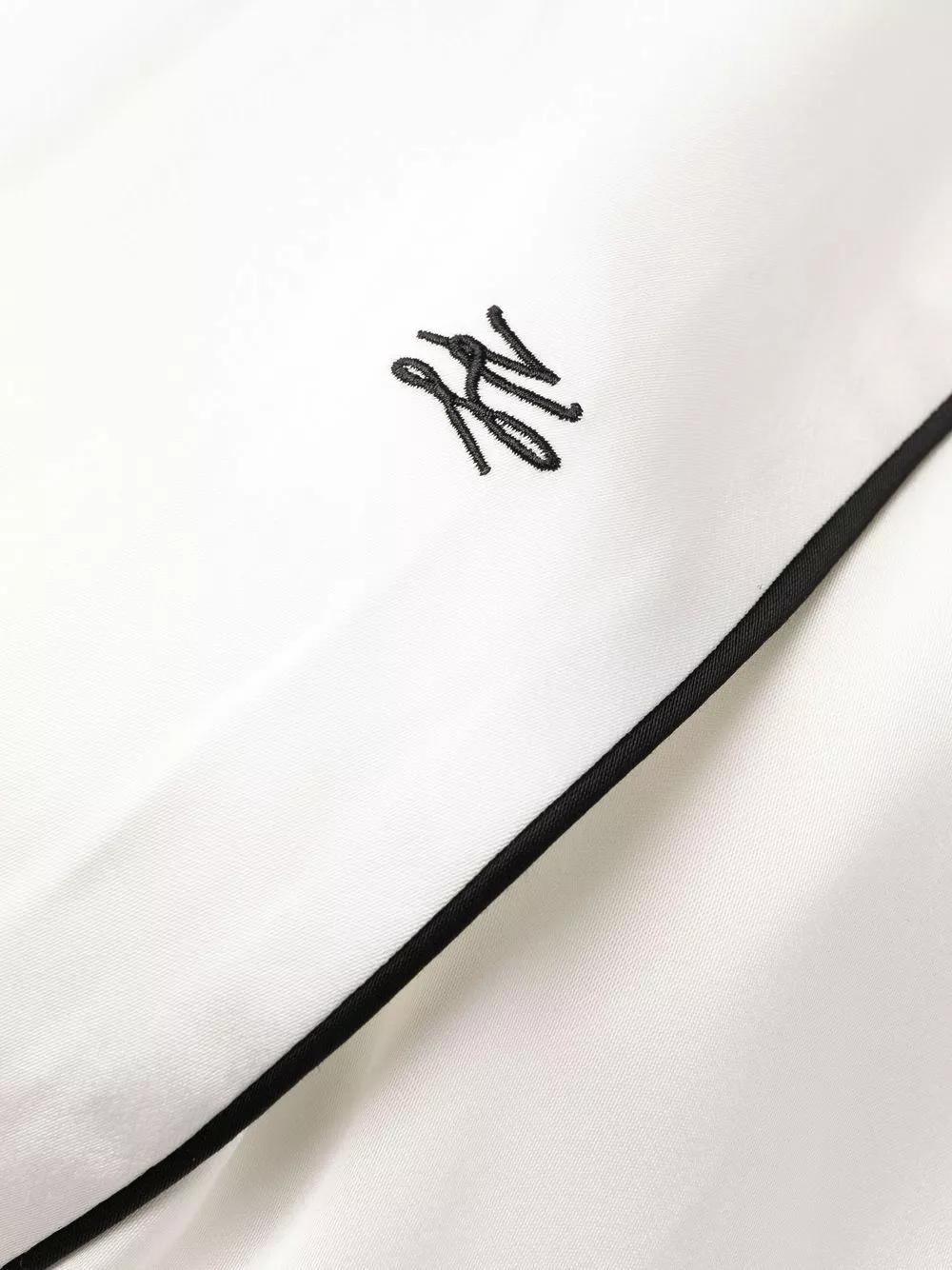 Karl Lagerfeld satin logo kimono