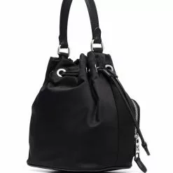 Karl Lagerfeld quilted-logo mini bag