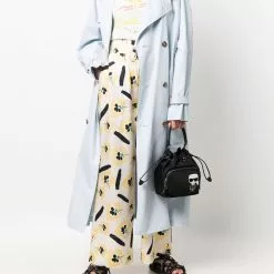 Karl Lagerfeld quilted-logo mini bag