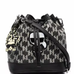 Karl Lagerfeld K/Ikonik Monogram bucket bag