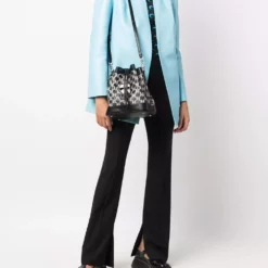 Karl Lagerfeld K/Ikonik Monogram bucket bag