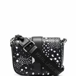 Karl Lagerfeld K/Saddle dot-print bag