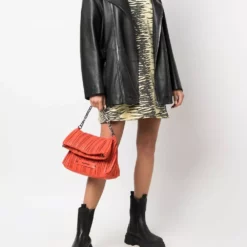 Karl Lagerfeld K/Kushion small folded braid tote