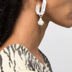 Karl Lagerfeld K Link pendant earrings