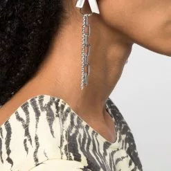 Karl Lagerfeld K Chain pendant earrings