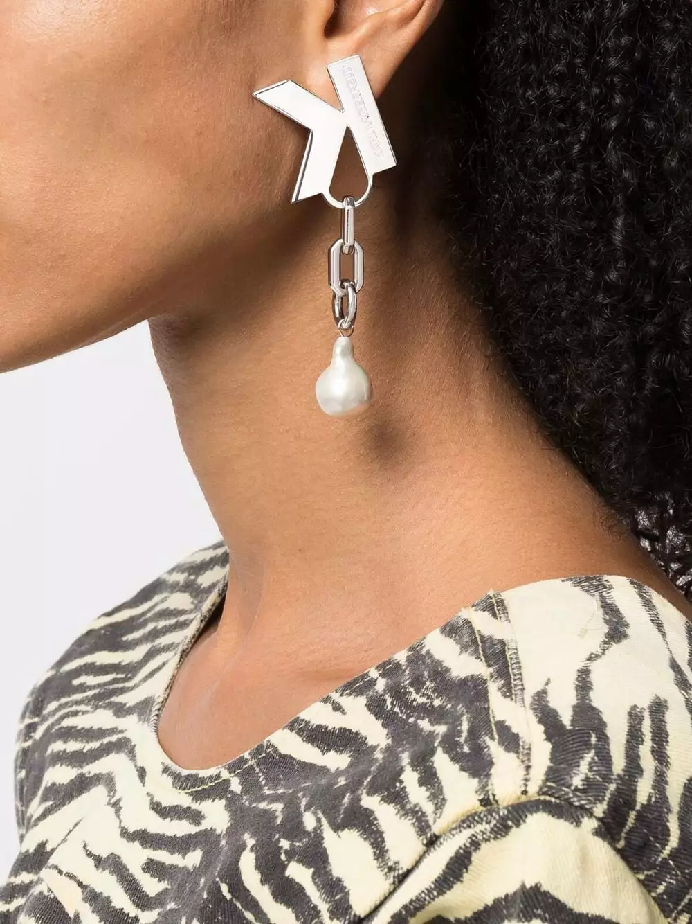 Karl Lagerfeld K Chain pendant earrings