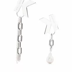 Karl Lagerfeld K Chain pendant earrings