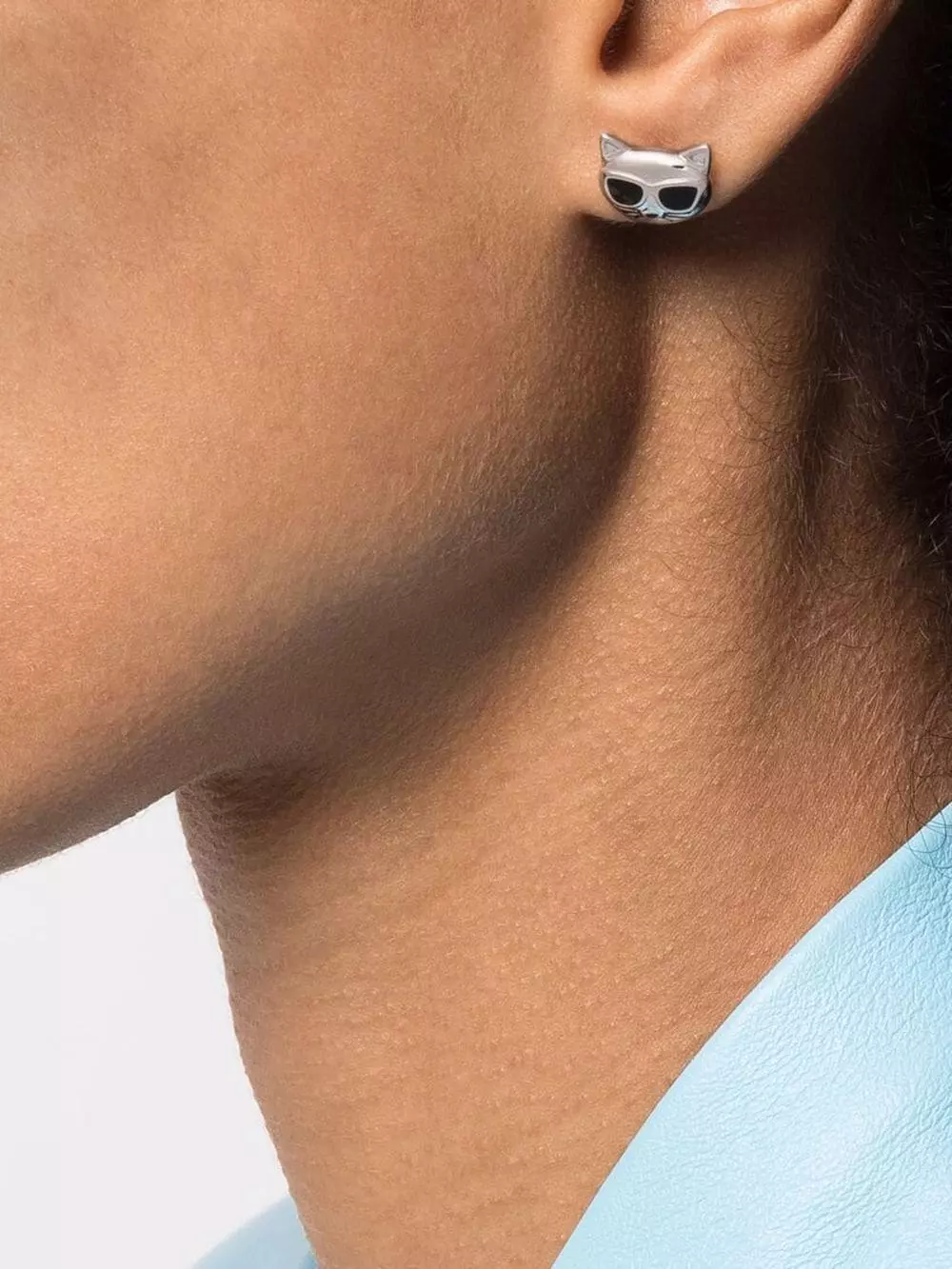 Karl Lagerfeld Ikonik stud earrings