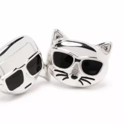 Karl Lagerfeld Ikonik stud earrings