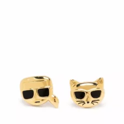 Karl Lagerfeld Ikonik Karl Choupette stud earrings