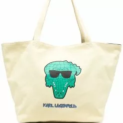 Karl Lagerfeld Karlimals alligator tote bag