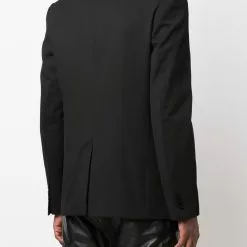 Karl Lagerfeld contrast trim single-breasted blazer