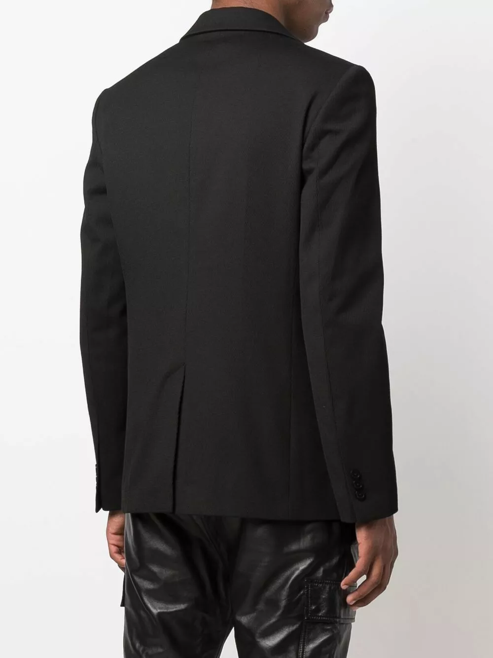 Karl Lagerfeld contrast trim single-breasted blazer
