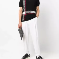 Karl Lagerfeld knitted polo shirt