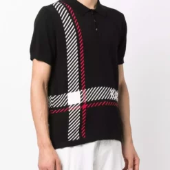 Karl Lagerfeld knitted polo shirt