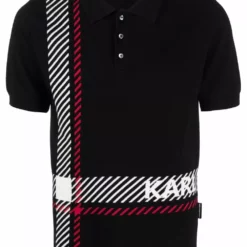 Karl Lagerfeld knitted polo shirt