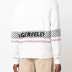 Karl Lagerfeld logo-print round neck jumper