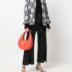 Karl Lagerfeld monogram-print knitted cardigan