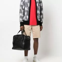 Karl Lagerfeld monogram-print knitted cardigan