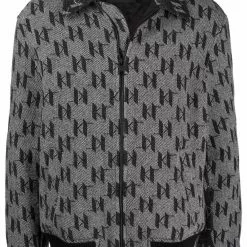 Karl Lagerfeld KI monogram bomber jacket