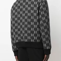 Karl Lagerfeld KI monogram bomber jacket
