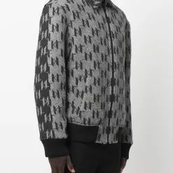 Karl Lagerfeld KI monogram bomber jacket