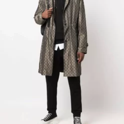 Karl Lagerfeld KI monogram print parka