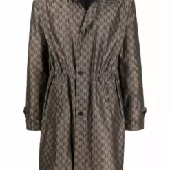 Karl Lagerfeld KI monogram print parka