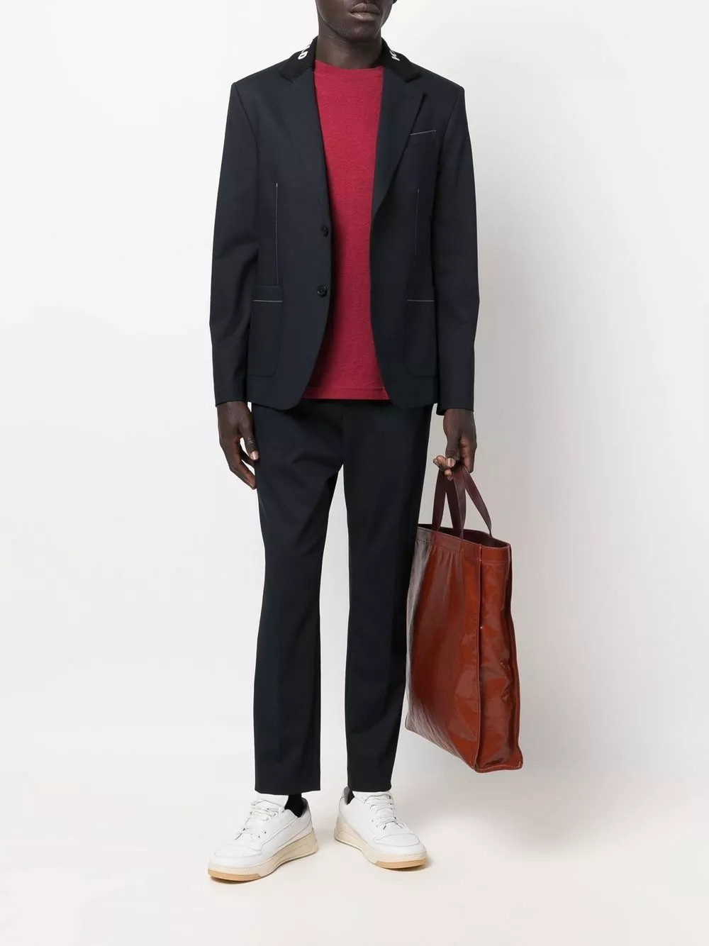 Karl Lagerfeld sporty straight-leg pants