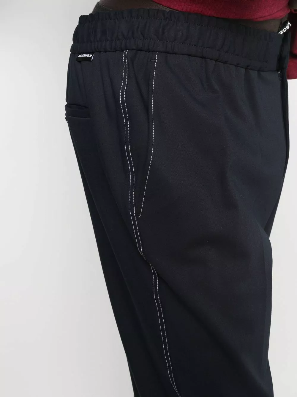 Karl Lagerfeld sporty straight-leg pants