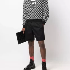 Karl Lagerfeld Ikonik monogram-pattern jumper