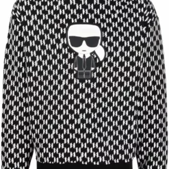 Karl Lagerfeld Ikonik monogram-pattern jumper