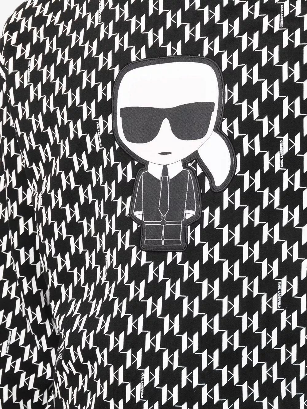 Karl Lagerfeld Ikonik monogram-pattern jumper