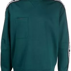 Karl Lagerfeld logo-tape crew neck sweatshirt