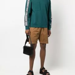 Karl Lagerfeld logo-tape crew neck sweatshirt