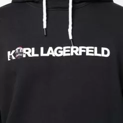 Karl Lagerfeld logo-print pullover hoodie