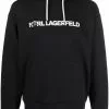 Karl Lagerfeld logo-print pullover hoodie