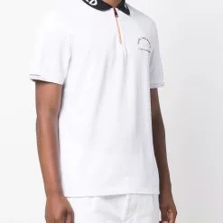 Karl Lagerfeld logo-print collar polo shirt