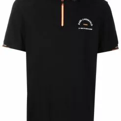 Karl Lagerfeld Athleisure half-zip polo shirt