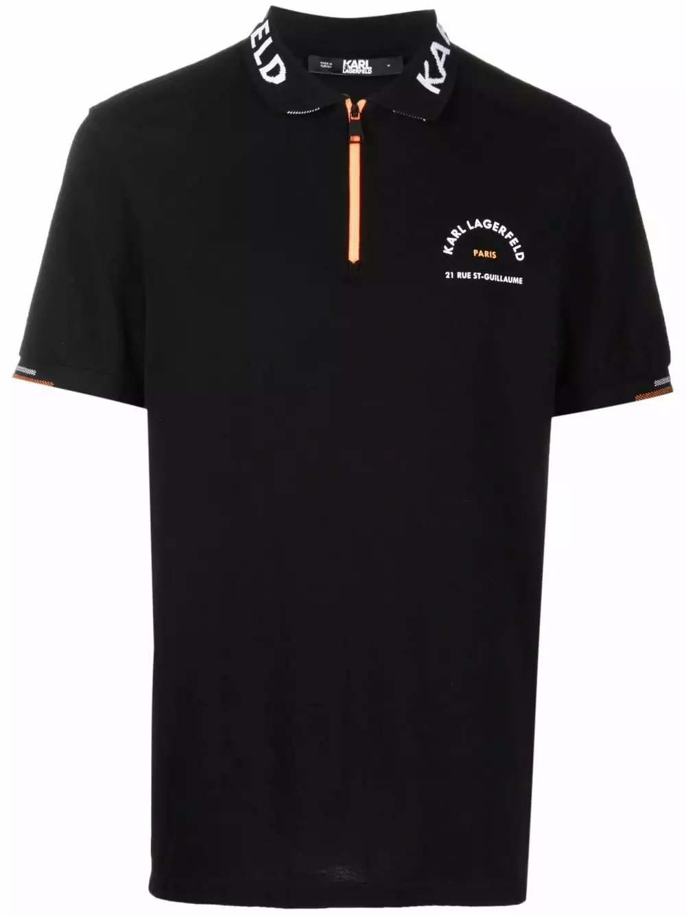 Karl Lagerfeld Athleisure half-zip polo shirt