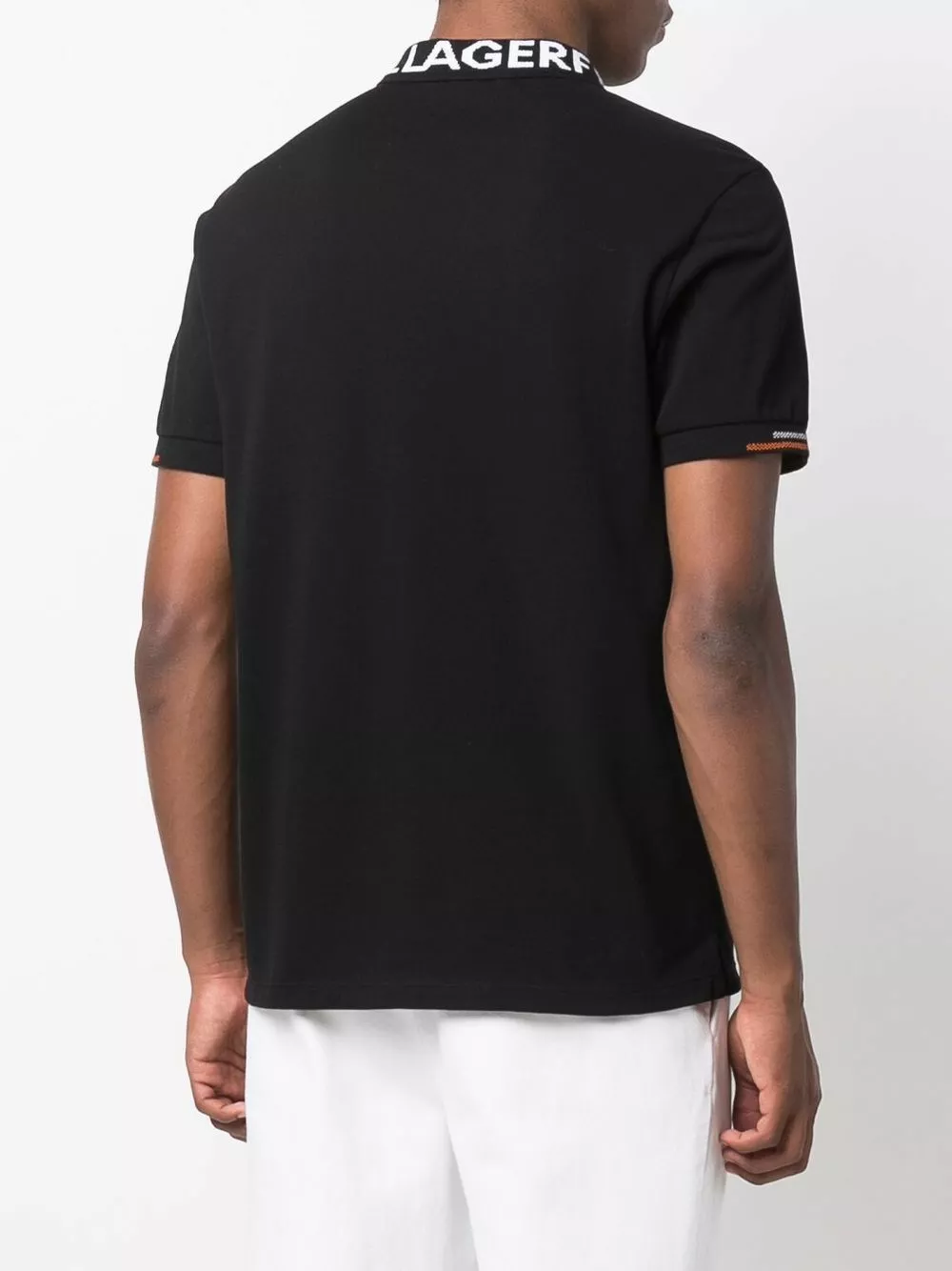 Karl Lagerfeld Athleisure half-zip polo shirt