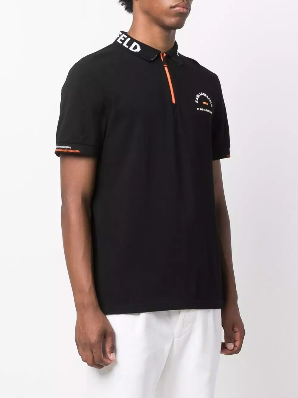 Karl Lagerfeld Athleisure half-zip polo shirt
