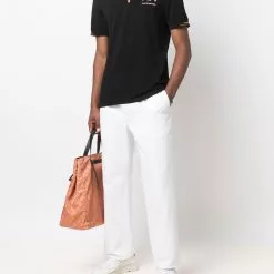 Karl Lagerfeld Athleisure half-zip polo shirt