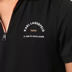 Karl Lagerfeld Athleisure half-zip polo shirt