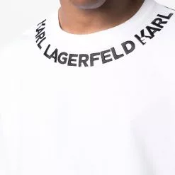 Karl Lagerfeld logo-print neckline T-shirt