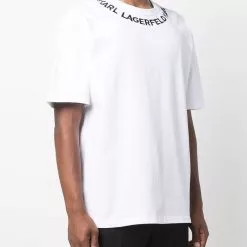 Karl Lagerfeld logo-print neckline T-shirt