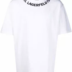 Karl Lagerfeld logo-print neckline T-shirt