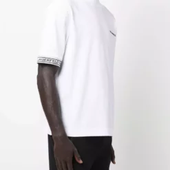 Karl Lagerfeld mock-neck logo T-shirt