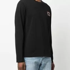 Karl Lagerfeld logo-patch crew neck sweatshirt